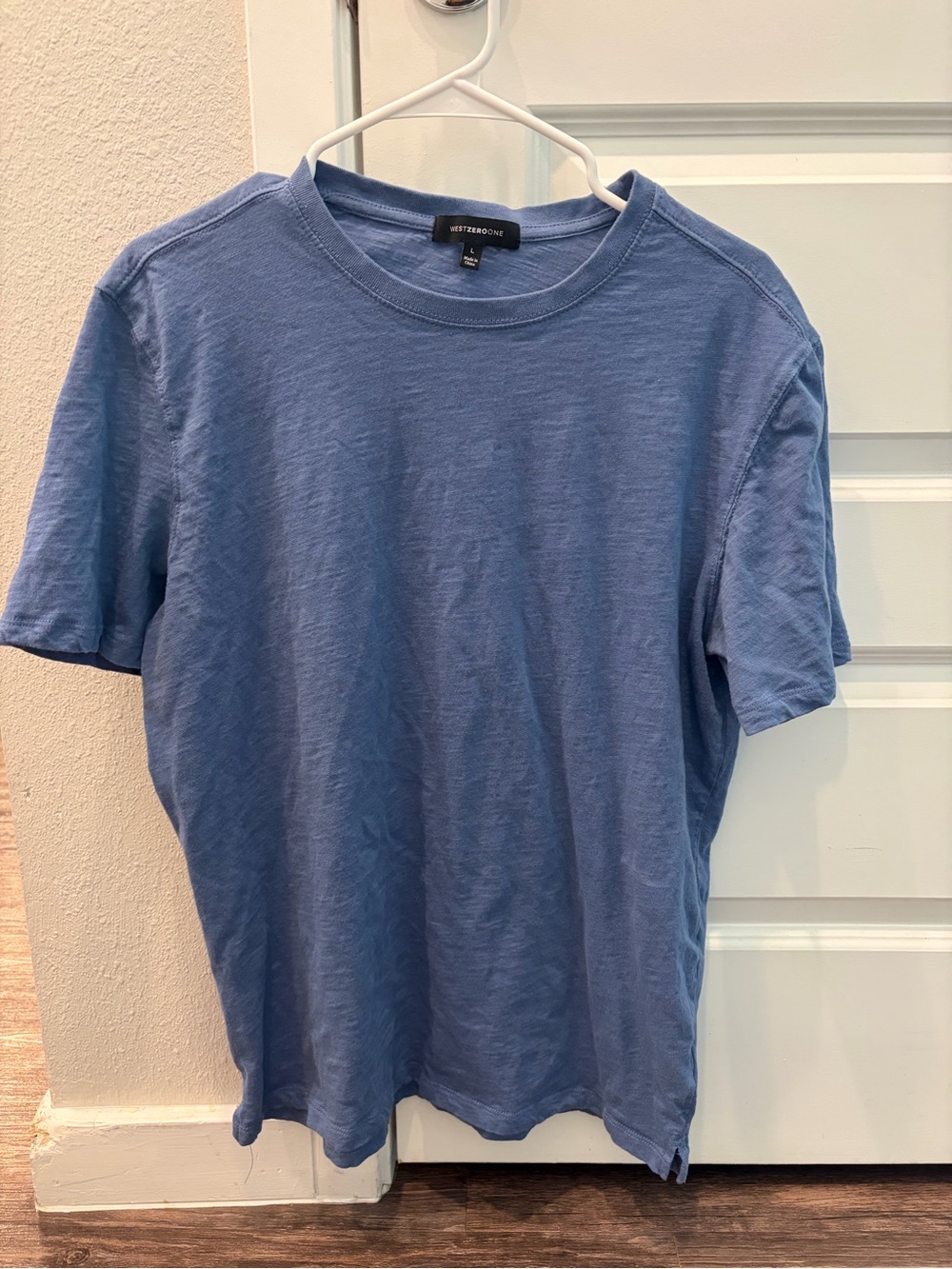 WestZeroOne Kamloops Short Sleeve T-shirt in Coastal Blue
